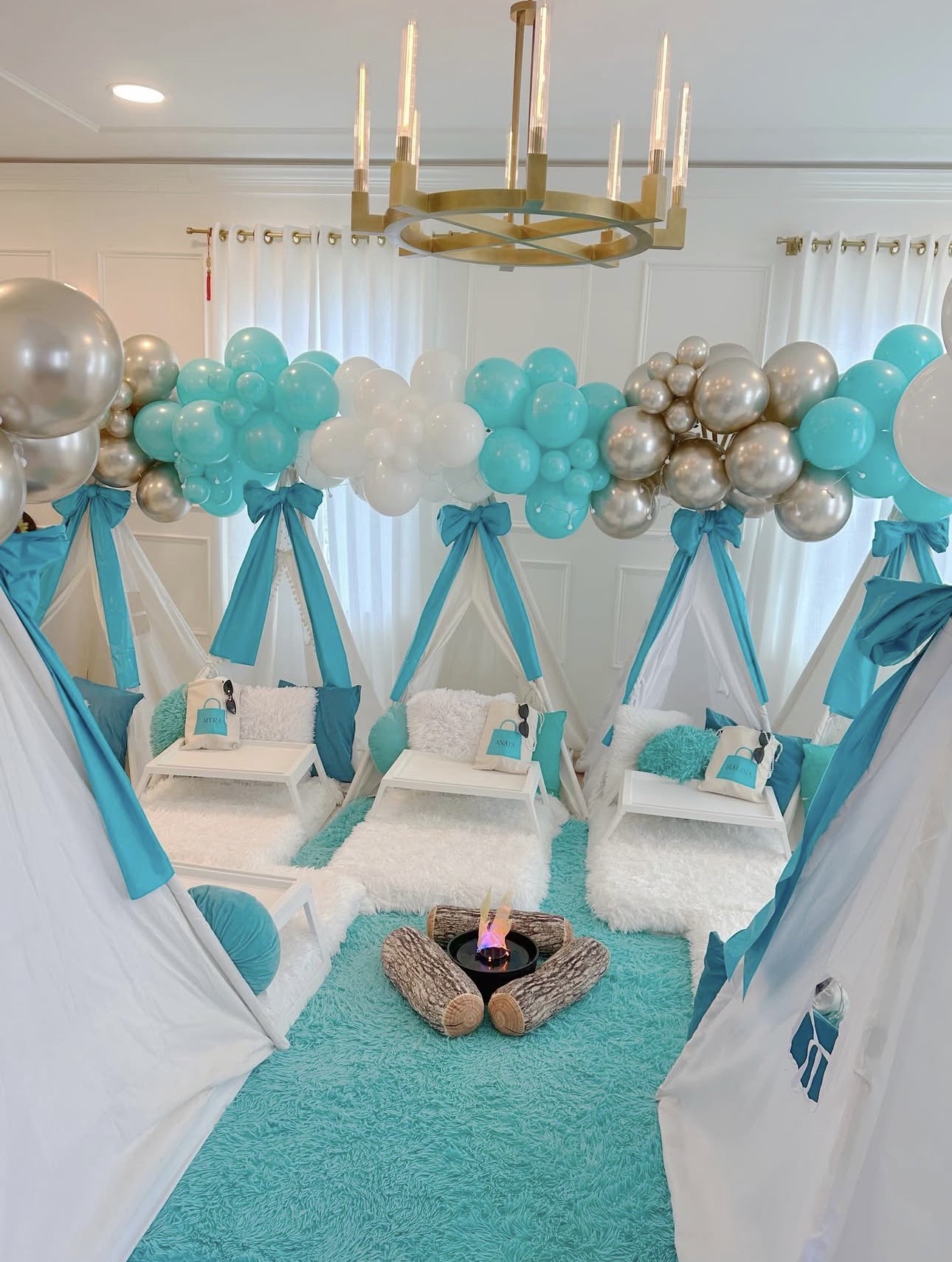 Teal party theme