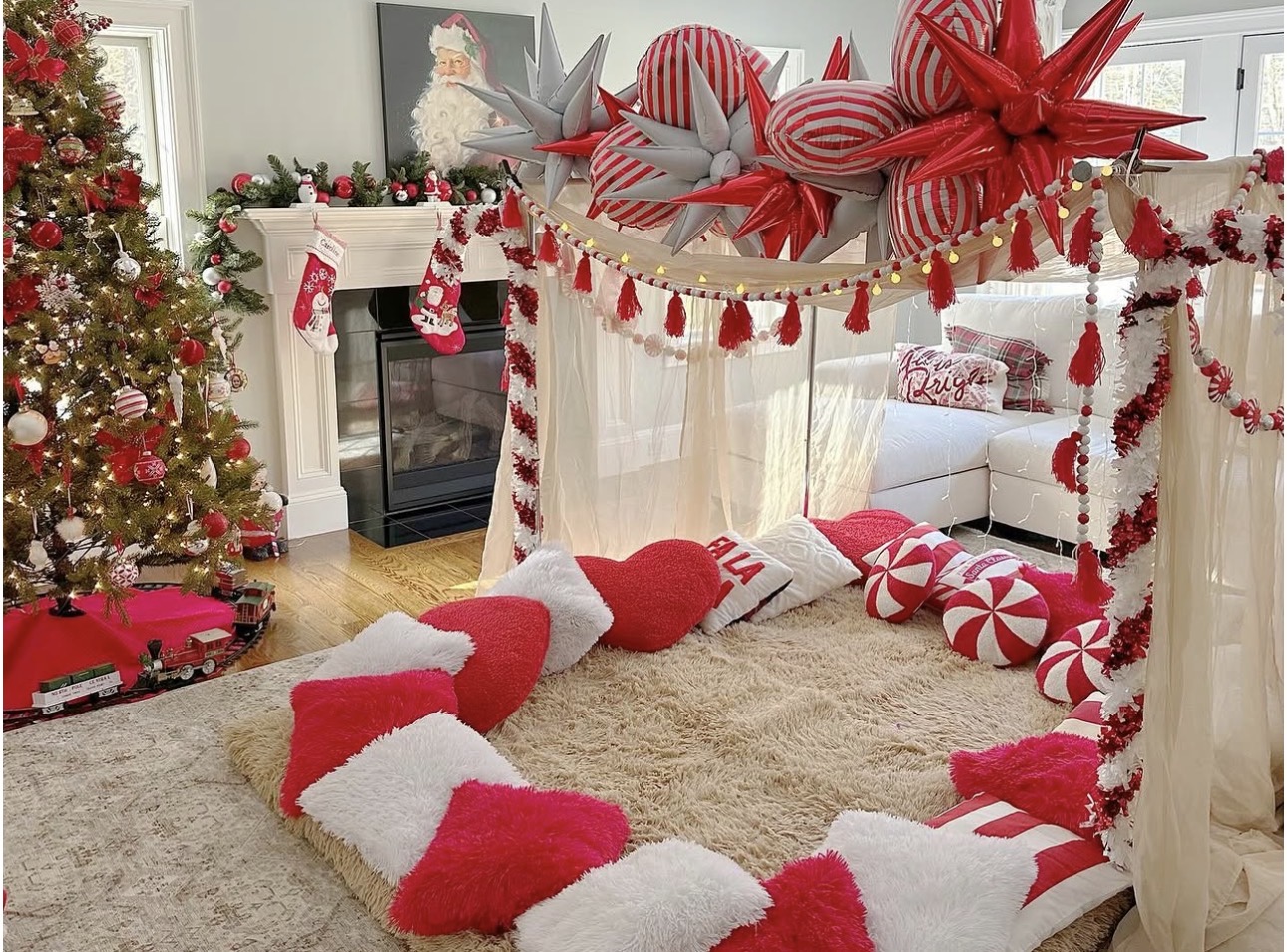 Candy Cane Camping party theme